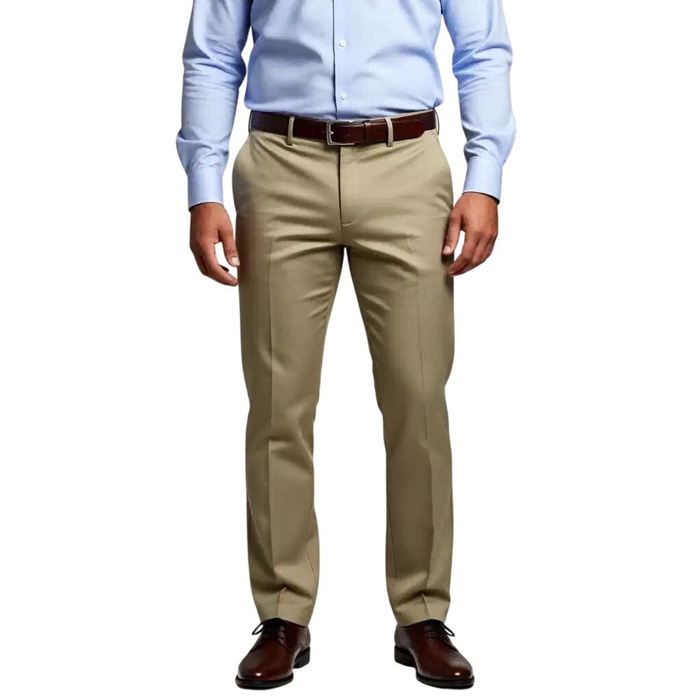 Lands End Mens Traditional Fit Chino Pants‎ Khaki Beige 38x30 NWT